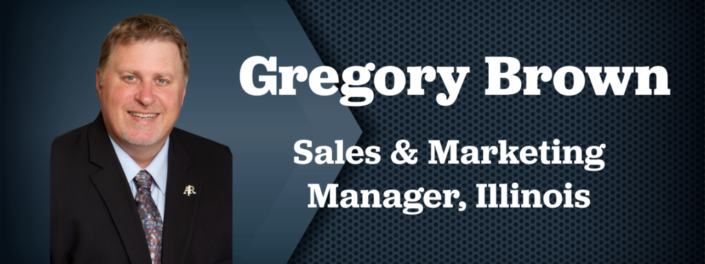 Arlington/Roe news release graphic announcing Gregory Brown